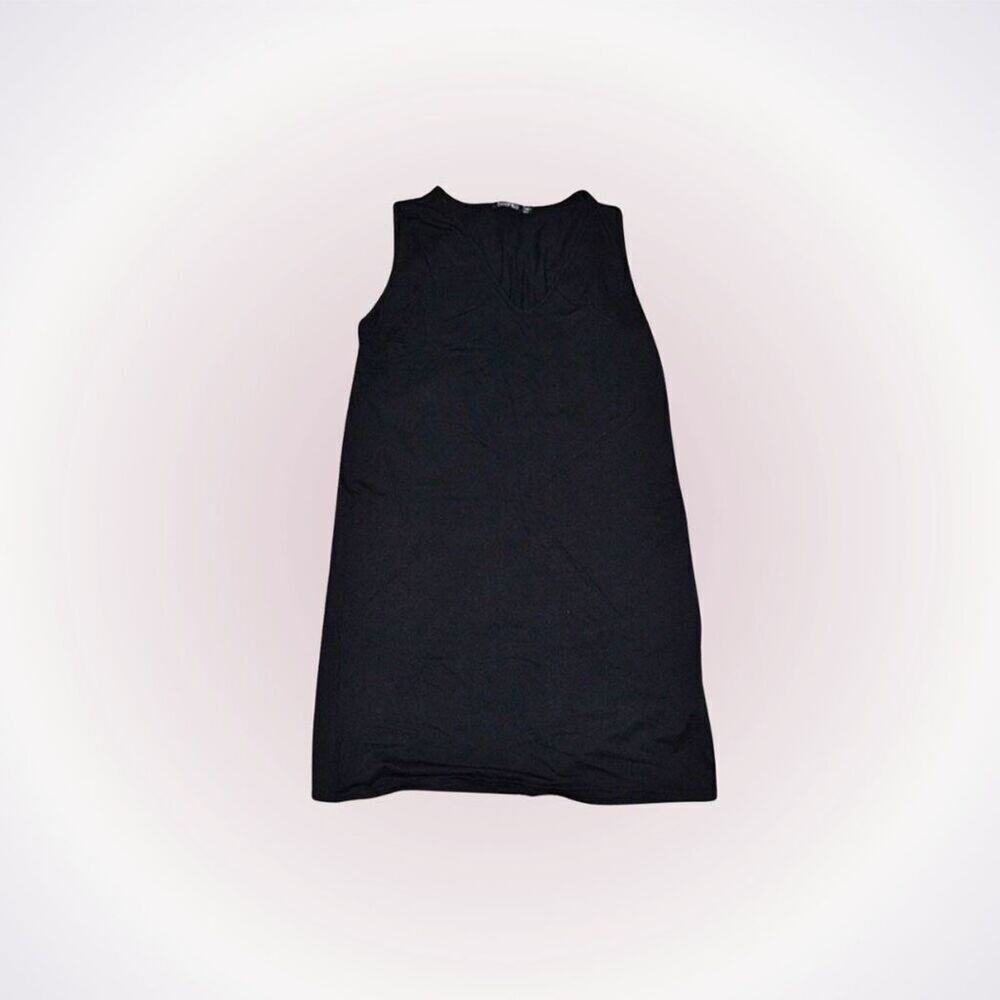 Boohoo Black V-Neck Tank Top Swing Dress | Sz 8